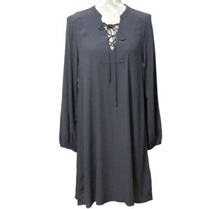H&M gray long sleeve shift dress Size 6